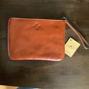 Leather wristlet